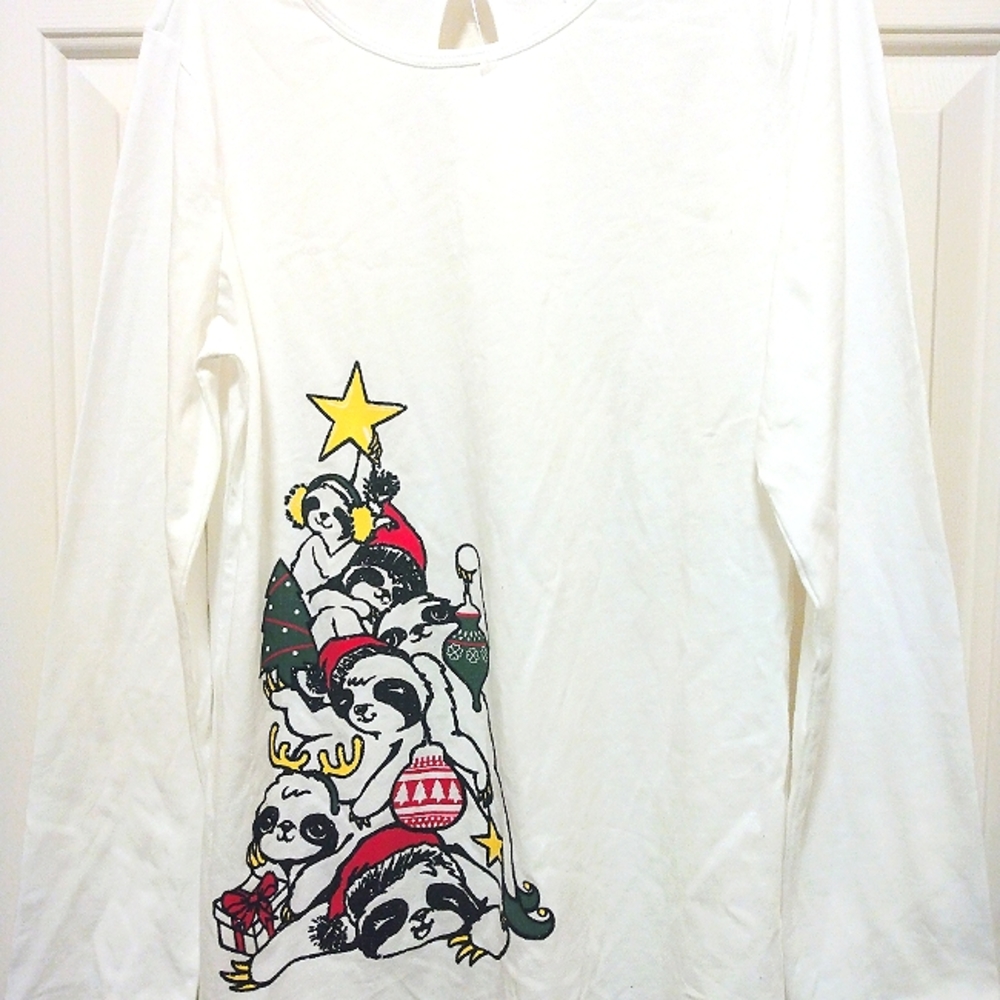 NWOT Justice Girl's Size 18/20 Holiday Long Sleeve Top